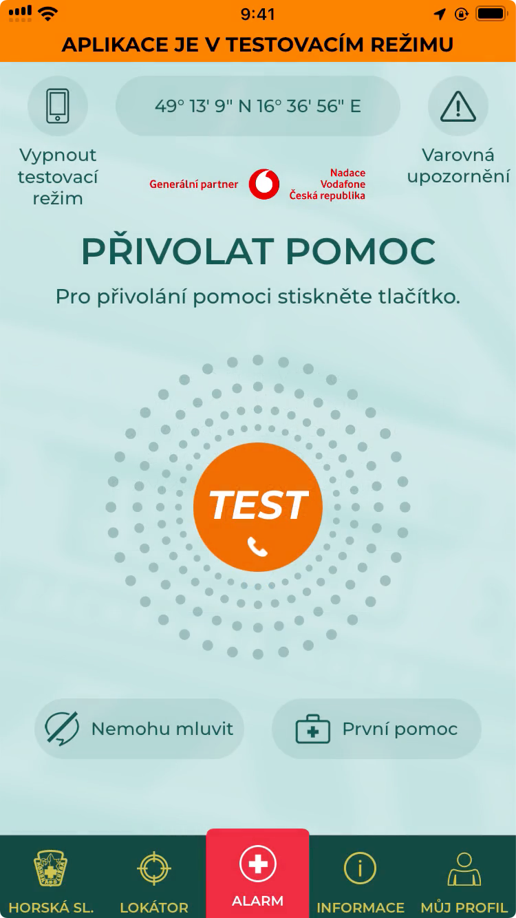 Testovací režim