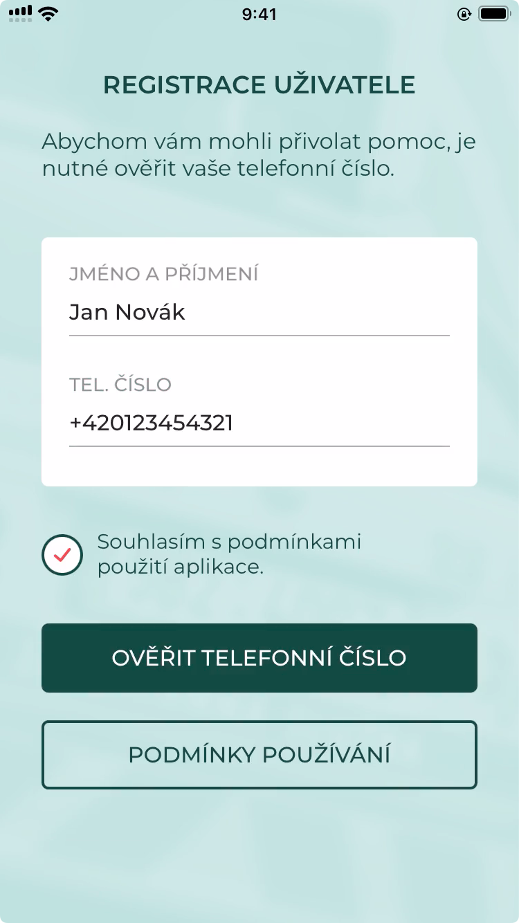 Registrace